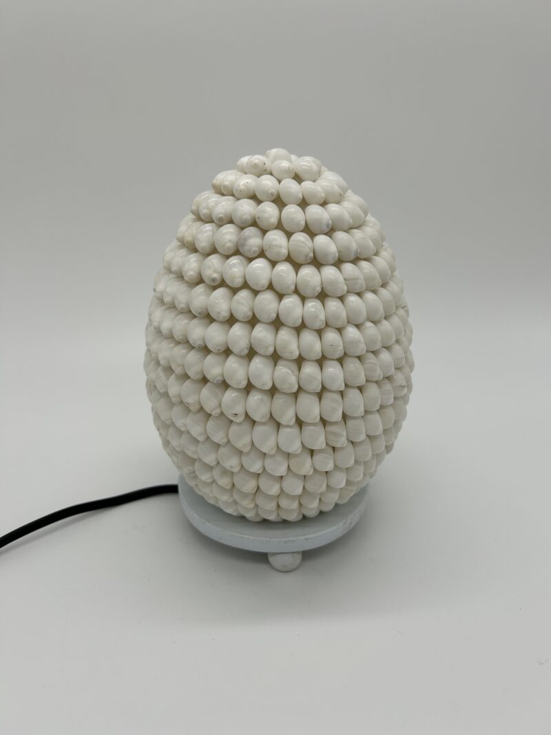 Csigaház ovális lámpa fehér 15 cm - Image 4