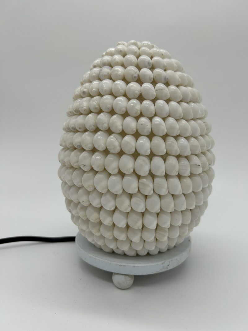 Csigaház ovális lámpa fehér 15 cm - Image 3